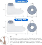 COMFYTHERA Waterproof Arm Cast Cover for Shower Wound Protector Bath Adult Watertight Cast Bag Showering for Surgery Bandage Broken Hand,Wrist,Finger, Elbow Reusable Durable (C-Long Arm-M)