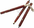 Designer Brass Jaguar Head Handle Walking Stick Antique Style Wooden Cane Designer Brass Golden Head Handle Walking Stick Antique Style Wooden Cane Gift