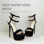 Womens's Stiletto Heels for Women Platform Ankle Straps Open Toe Sandals