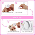 4 Pack Toilet Seat Lifter Handle, Toilet Lid Cover Lifter Toilets Seat Handle Holder Lift Tools Avoid Touching Toilets Seats Accessories for Home Bathroom Office Hotel (Cat's Paw)