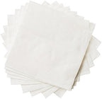 Crystalware, Beverage Paper Napkins, 1 Ply Cocktail Napkin, Bulk Package, White (1000-Napkins)