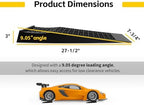 MaxxHaul 50516 4,400 lb. Capacity Low Profile Car Ramps, 2-Count, Black (Pack of 1)