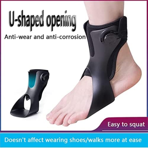 AFO Foot-Up Orthosis Drop Foot Brace Foot Drop Orthosis Ankle Brace Support for Hemiplegia Stroke Shoes Walking Foot Stabilizer,Right Foot,L