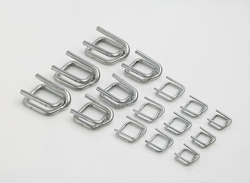 ESK Packaging® 1/2" Strapping Buckle – Reusable Heavy-Duty Self Locking Galvanized Coated Wire Buckles for Cord Strapping, Metal Buckle 1000/Case