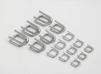 ESK Packaging® 1/2" Strapping Buckle – Reusable Heavy-Duty Self Locking Galvanized Coated Wire Buckles for Cord Strapping, Metal Buckle 1000/Case