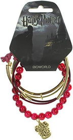 Harry Potter Gryffindor Arm Party Bracelet Set,Red & Gold,One Size