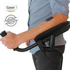 KMINA Adjustable Forearm Crutch for Adults (x1 Unit, Left Handed), Ergonomic Non-Slip Handles with Elbow Support, Patented, PRO Model, Made in Europe