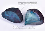 CNYANFEI Agate Stone Wand Irregular Crystal Column Dyed Teal Agate Tower 1.7-2.2 Lbs for Meditation Reiki Home Decor
