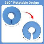 2 PCS Foot Elevation Pillows, Blue Hand Ankle Foam Cushion Leg Hand Lifting Pillow Stabilizer with Ankle Heel Elevator Wedges Foot Support Pillow