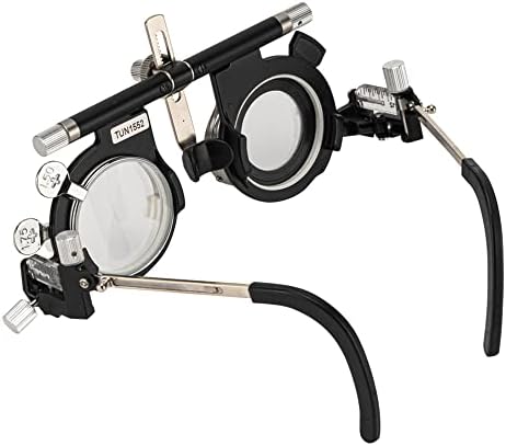 Adjustable Optical Optic Trial Lens Frame Eye Test Glasses Optometry Optician Easily Changeable Cylinder Axis Fully Adjustable Temple Length and Nose Rest (PD:50-80)