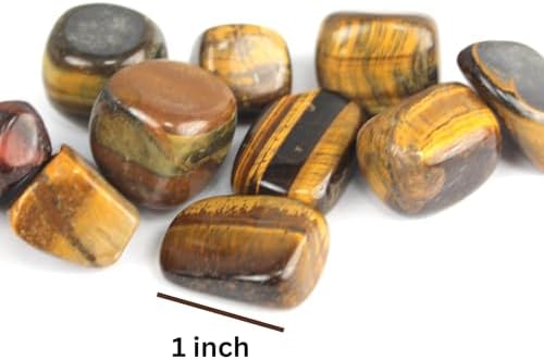 Jet Tiger Eye Tumbled Stones 100 Grams – Natural Polished Gemstones for Energy, Focus, and Protection – Spiritual, Meditation, and Home Décor Crystals