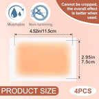 10PCS Invisible Tattoo Cover Up Patch, Ultra-Thin Breathable Scar Tape, Waterproof Sweatproof Body Skin Makeup Sticker Concealer Pad for Tattoo, Scar, Birthmarks (Skin Color, 4.72 x 3.38 inch)