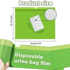 W&Y 50 Pack Commode Liners with Super Absorbent Pads, Universal Fit All Standard Toilet Chair Bucket，Vanilla-Scented Portable Sanitary Bag for Adult Toilets and Camping Toilets（50 Bags+50Pads）