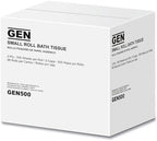 General Supply 500 Bath Tissue, 2-Ply, 500 Sheets Per Roll, White (Case of 96 Rolls)