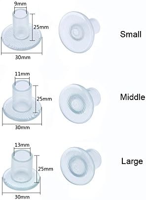 9 Pairs Clear High Heel Protectors Heel Stoppers for Wedding Mates Bridesmaid(Small/Middle/Large)