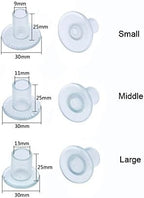 9 Pairs Clear High Heel Protectors Heel Stoppers for Wedding Mates Bridesmaid(Small/Middle/Large)