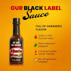 El Yucateco Black Label Reserve Habanero Hot Sauce, Smoky Chile Habanero Flavor, 4 oz Bottles (Pack of 2)