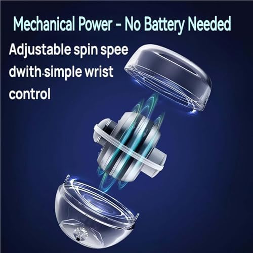 Auto-Start Gyro Wrist Trainer Ball with Counter – Forearm Strengthener for Arm, Finger & Muscle Training, Colorful LED Lights, Torque Ball Hand Exerciser