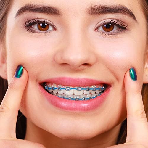 Annhua Dental Orthodontic Elastic Rubber Band Power Chain for Braces, Long Sizes - 23# - 15ft/Roll (Red)