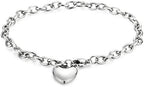 Jstyle Jewelry Women's Heart Charm Bracelets Stainless Steel Link Bracelet Birthday Gifts for Women Jewelry