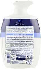Felce Azzurra Classico Intimate Wash pH 4.5 250 ml, 8.4 Fl Oz made in Italy [italian import]