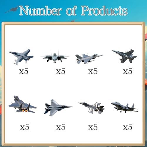Airplane Birthday Party Decorations - 40PCS Airplane Cupcake Toppers Bday Decoration Cupcake Picks Decor Baby Shower Supplies