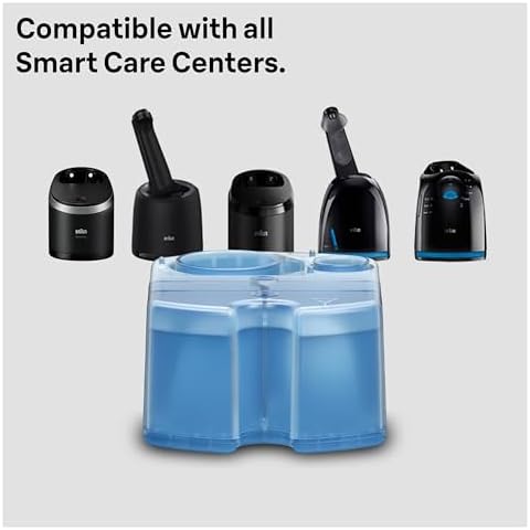 Braun Clean & Renew Refill Cartridges CCR, Replacement Shaver Cleaner Solution for Clean&Charge Cleaning System, Pack of 6