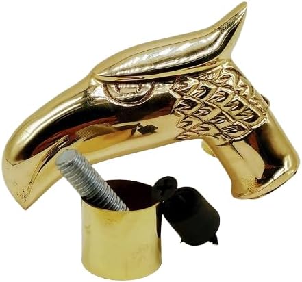 Lot of 5 PCs Solid Brass Nautical Eagle Handle for Walking Stick