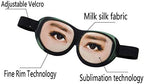 3D Funny Eyeshade Soft Sleep Eye Mask, Sleeping Breathable Blindfold with Adjustable Head Strap for Travel, Game, Party, Rest (Man)