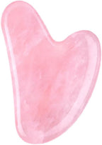 Heart-Shaped Massage Tool,Facial & Body Scraping Board for Muscle Toning, Salon or Home Spa Use - Beauty Device, Massager for Body, Soothing Aesthetic(Rose Crystal gua sha Board)