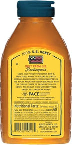 Local Hive Rocky Mountain Raw & Unfiltered – 16 oz | 100% Pure U.S. Honey | Natural Sweetener Sourced from American Bees & Beekeepers | Medium-Bodied Regional Flavor | Ideal for Tea, Baking & Cooking
