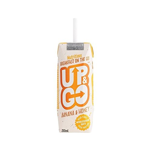 Up&Go Banana & Honey Breakfast Drink with Oats 250ml - Pack of 4