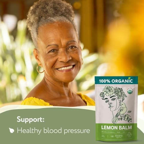 Lemon Balm Tea Organic (40 Tea Bags) - Melissa Tea, Te de Tolonjil – Calming Herbal TeaBags for Sleep, Emotional Balance