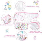 Littleforbig Silky Adult Ribbon Omutsu Diaper Wrap Cover Washable Adjustable Reusable Waterproof - Baby Cuties