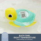 Dreambaby Baby Bath & Room Thermometer - Floating Turtle Toy for Water Temperature Monitoring - Turtle Temperature Monitoring for Newborns, Infants, and Toddlers with Fahrenheit Display