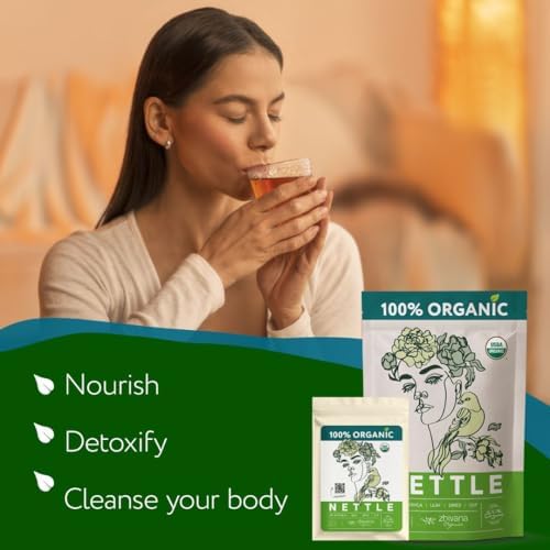 Organic Nettle Leaf Tea (3.5oz) - Stinging Nettle Tea Organic - Urtica Dioica Herb - Te de Ortiga – Natural Cleansing, Allergy, Fluid Balance