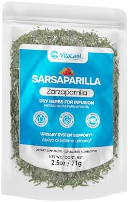 VitaLael Sarsaparilla Root Tea (Smilax) – Traditional Herbal Infusion for Daily Wellness – 2.5 oz (71g)