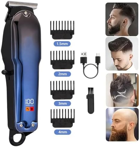 Electric Shaver for Men Electric Razor and Hair Clipper Trimmer for Men Rechargeable Shavers with Nose Trimmer Sideburns.