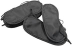 12 PCS Satin Games Sleep Mask Eye Mask Sleep Blindfold Men & Women Night Eyeshade Travel Nap Team Building Games(Black)