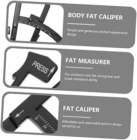 Mobestech 6pcs Handheld Skinfold Caliper for Accurate Fat Measurement Analyzer Tool for Men Women and Boys and Girls for Fitness Tracking and Health Monitoring