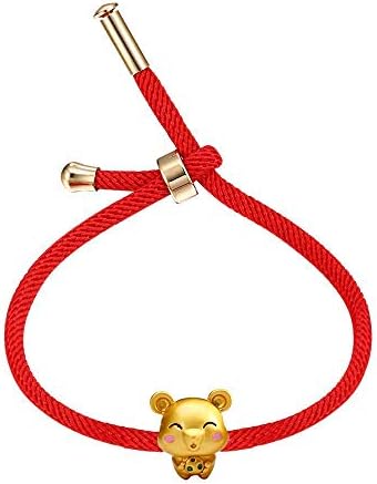 Vanski Chinese 12 Zodiac Animal Charm Bracelet for Women Adjustable Red Rope Bracelet Good Luck Symbol Jewelry
