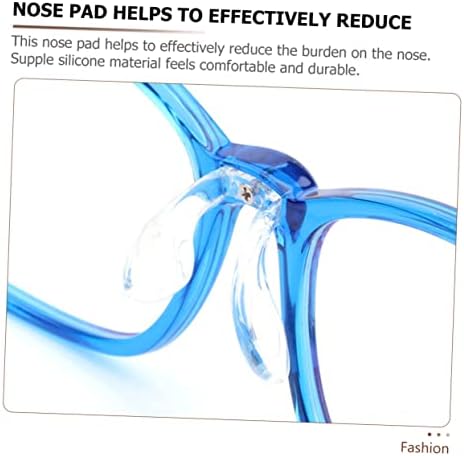 IMIKEYA 4 Pcs Anti-Slip Eyeglass Nose Bridge Pads - Silicone U Shaped Nose Pieces for Glasses Comfortable Replacement for Secure Fit Ideal for Sunglasses and Regular Eyewear