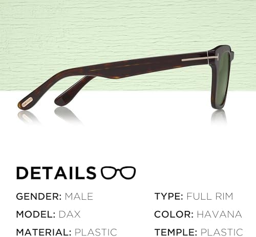 Tom Ford FT0751 DAX Square Shape Sunglasses + Bundle With eSHADES Eyewear Cleaning Kit