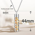 Essential Oil Necklace with 10 Refilled Pads Aromatherapy Pendant Perfume Locket Stainless Steel Diffuser Jewelry for Couples Scent Pendant Aroma Aromatherapy Present for Women Men