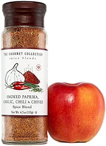 The Gourmet Collection, Smoked Paprika, Garlic, Chili & Chives Spice Blend-Salt Free Seasonings for Cooking Chicken, Beef, Pork, Fish