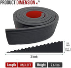 Threshold Ramps for Doorways, Self-Adhesive Rubber Ramps for Door Threshold Rubber Door Threshold Ramp for Wheelchair Scooter Stroller Sweeping Robot, 3000Lbs Capacity(0.6" Rise-3.3'L)