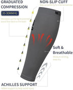 Modetro Sports Calf Compression Sleeves - Leg Sleeves for Men and Women - Shin Splint Relief Support Brace Running Flights
