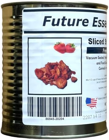 Future Essentials Canned Freeze Dried Sliced Strawberries (2.2 oz)