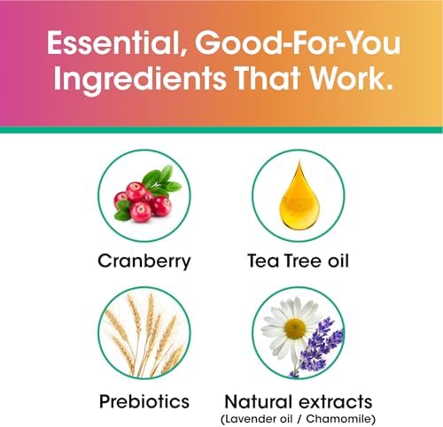 vH essentials, Ph Balanced Daily Feminine Wash, Tea Tree Oil & Prebiotic, 6, Fl Oz, (Pack Of 1) 54306 Clear