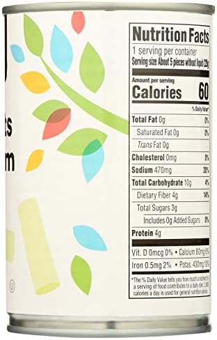 365 by Whole Foods Market, Whole Hearts Of Palm, 14.1 Ounce (Pack of 4)